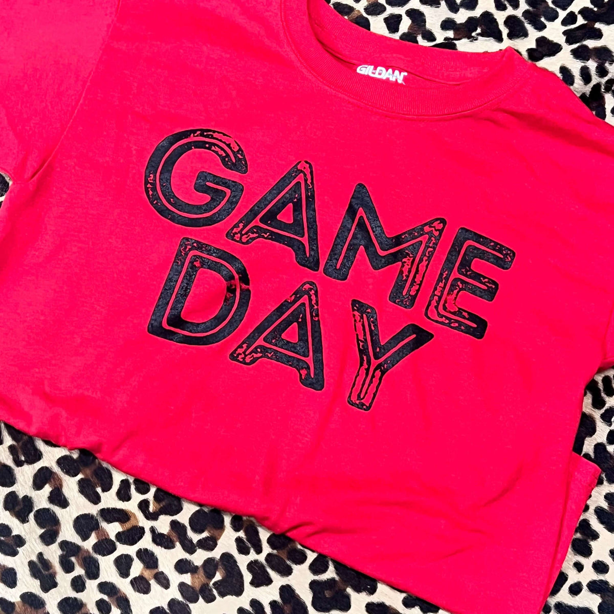 Red Game Day Crew Neck T-shirt
