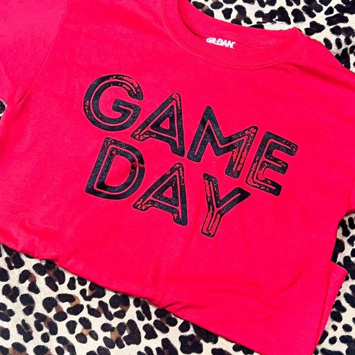 Red Game Day Crew Neck T-shirt