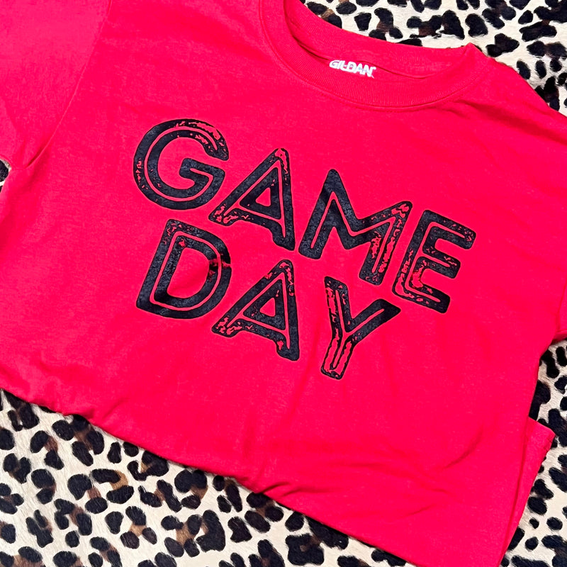 Red Game Day Crew Neck T-shirt