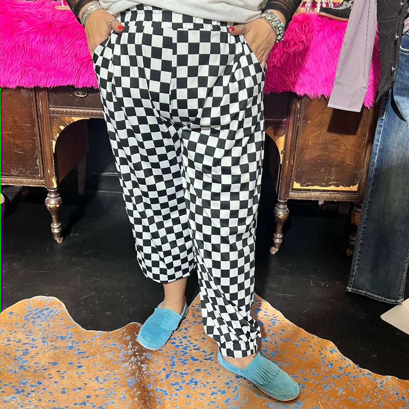 Around The Track Checkered Joggers66