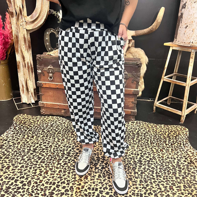 Around The Track Checkered Joggers7