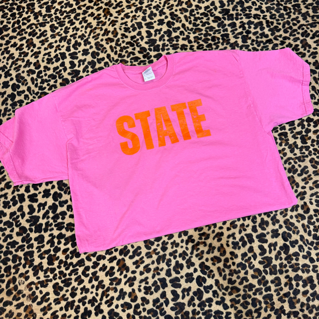 Azalea Pink State Crew Neck T-shirt