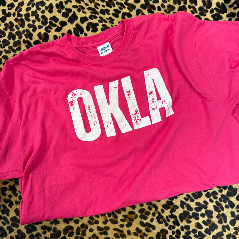 Pink OKLA Crew Neck T-shirt