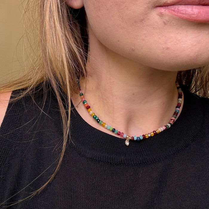 colorful beaded necklace 