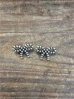 Bow Fake Navajo Pearl Post Fashion Earring