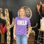 Heather Purple OKLA Crew Neck T-shirt