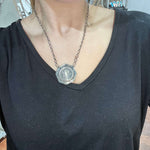 Mercury Liberty Quarter with Detail Genuine Necklace.