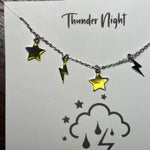 Silver Thunder Night Fashion Necklace