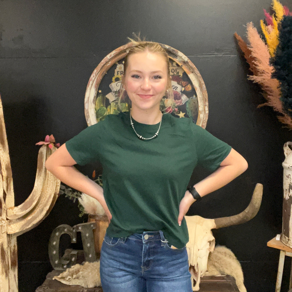 Forest Green Crop Top