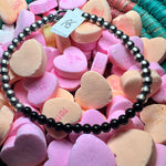 Black Onyx & Navajo Pearl Toggle Genuine Bracelet