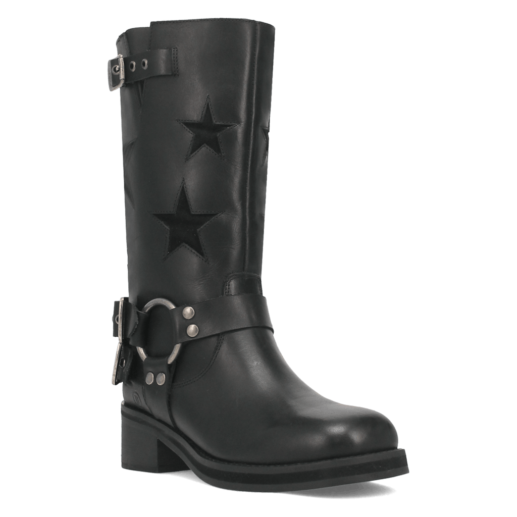 BLACKLIST LEATHER BOOT - BLACK/BLACK Dingo Boot