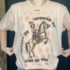 Be Rootin Be Tootin But Be Nice Bling T- Shirt
