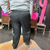 Black Checkered Friday Night Cargo Pant Joggers1