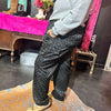 Black Checkered Friday Night Cargo Pant Joggers2