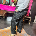 Black Checkered Friday Night Cargo Pant Joggers2