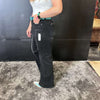 Black Distressed Risen Trouser Jeans565