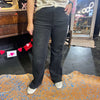 Black Distressed Risen Trouser Jeans88
