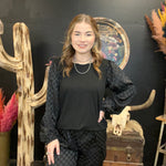 Black Friday Night Top Long Bubble Sleeve Top4
