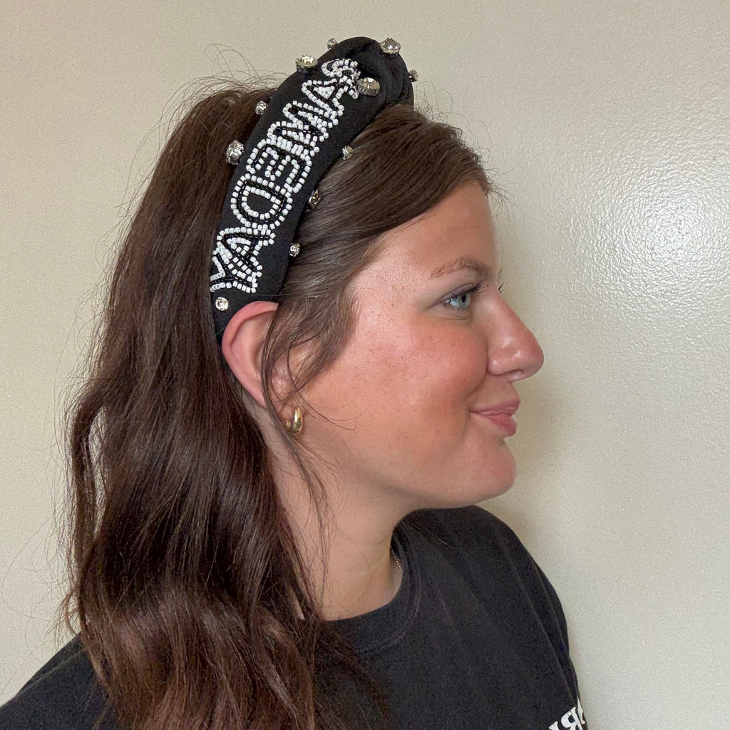 Black Gameday Headband