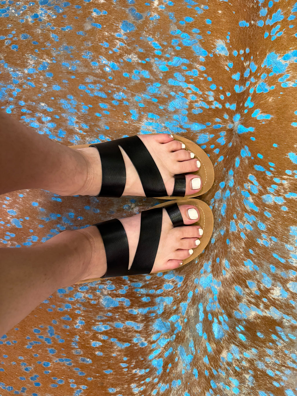 Black Just a Fling Corky Flip Flop2