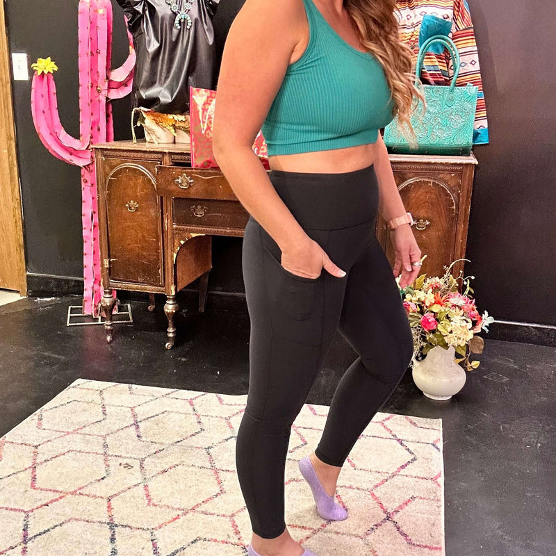 Black Mono B Leggings w/Pockets5