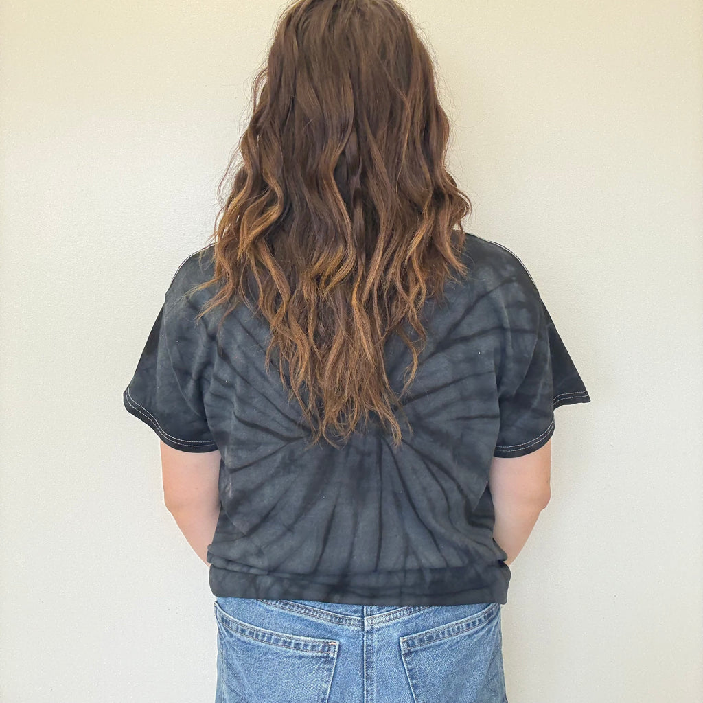 Black Tie Dye Game Day T-shirt / Large2