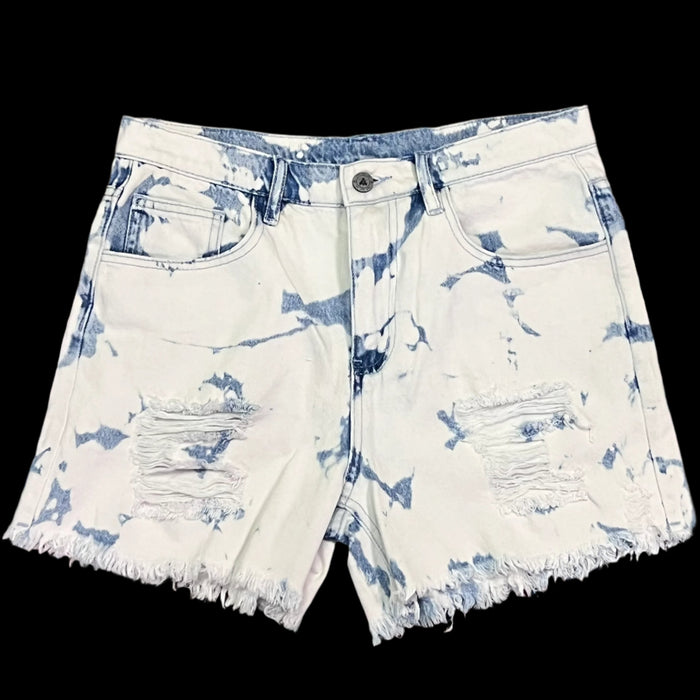 Bleached Distressed Denim Cut Off Shorts | Medium1