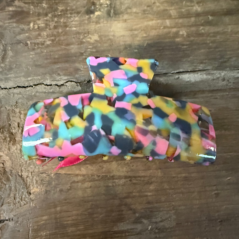 Bright Tortoise Large Claw Hair Clip