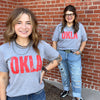 OKLA Crimson V Neck Heather T-shirt