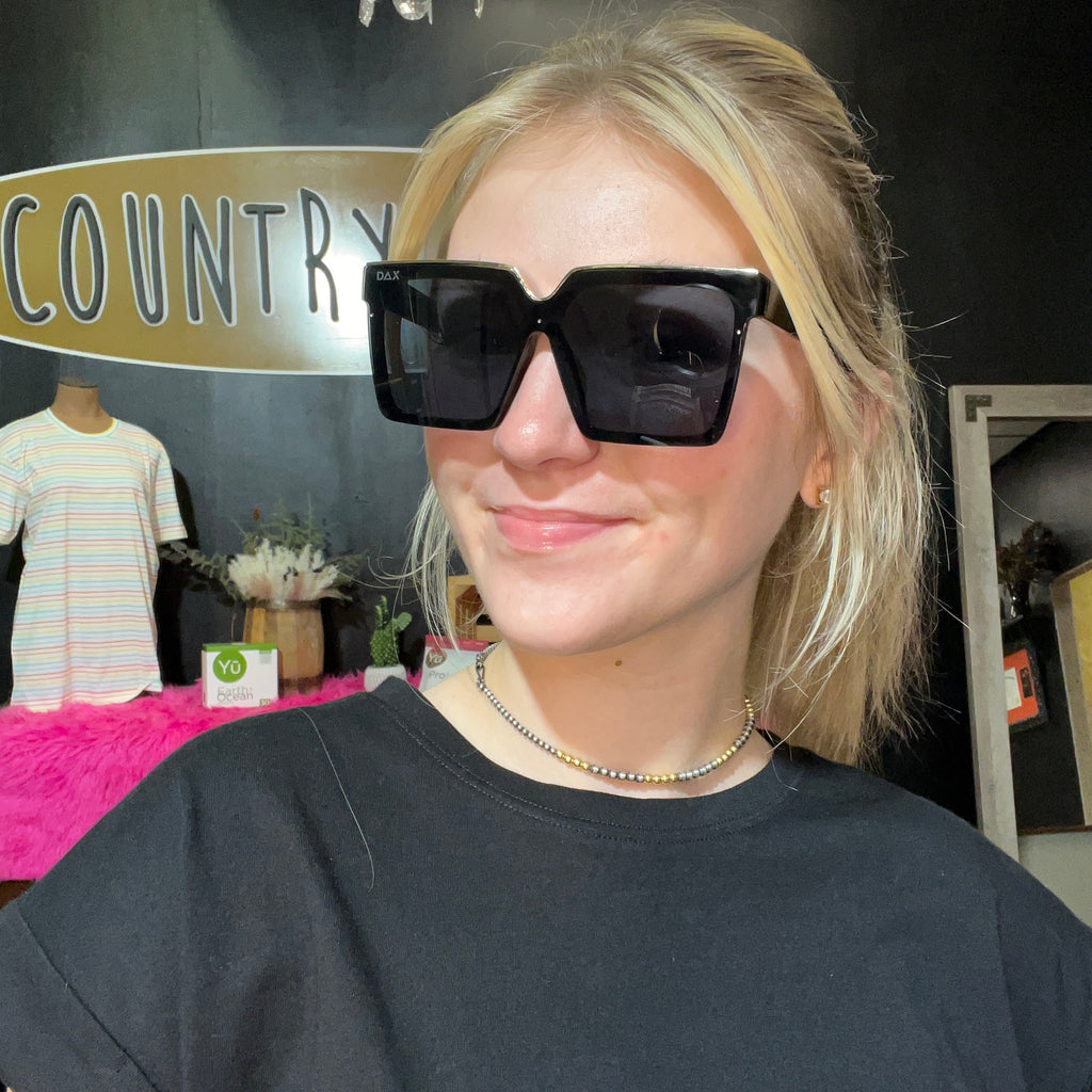 Lark In Black Sunglasses
