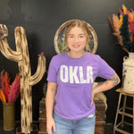 Heather Purple OKLA Crew Neck T-shirt