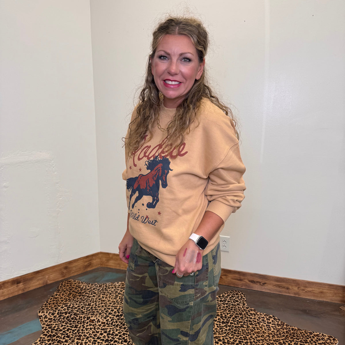 rodeowildwestmustardsweatshirt