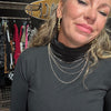 Black Longsleeve Turtle Neck Top