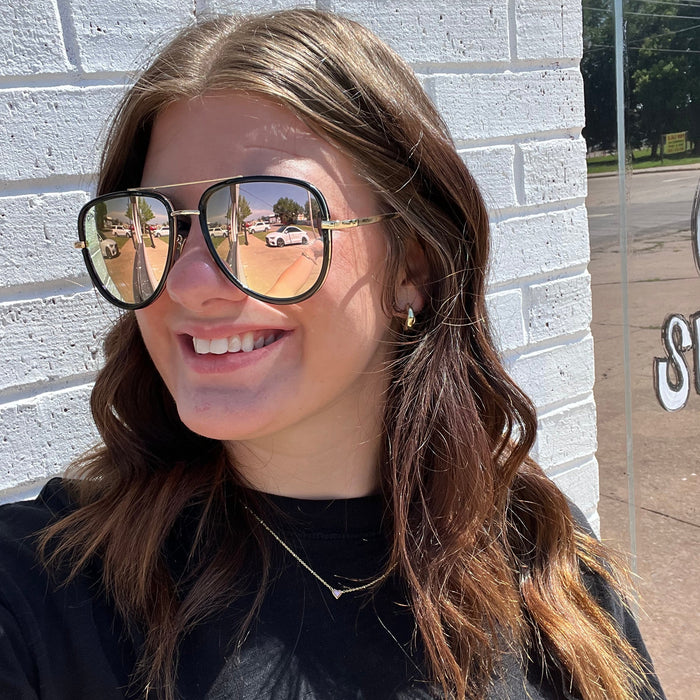 Cove in Rose Gold Sunglasses