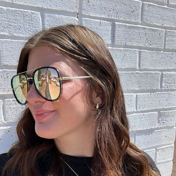 Cove in Rose Gold Sunglasses1