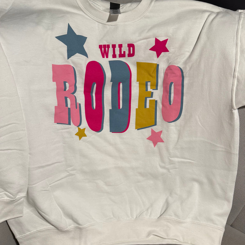 White Wild Rodeo Sweatshirt