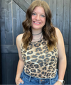Animal Print Tank Top Bodysuit