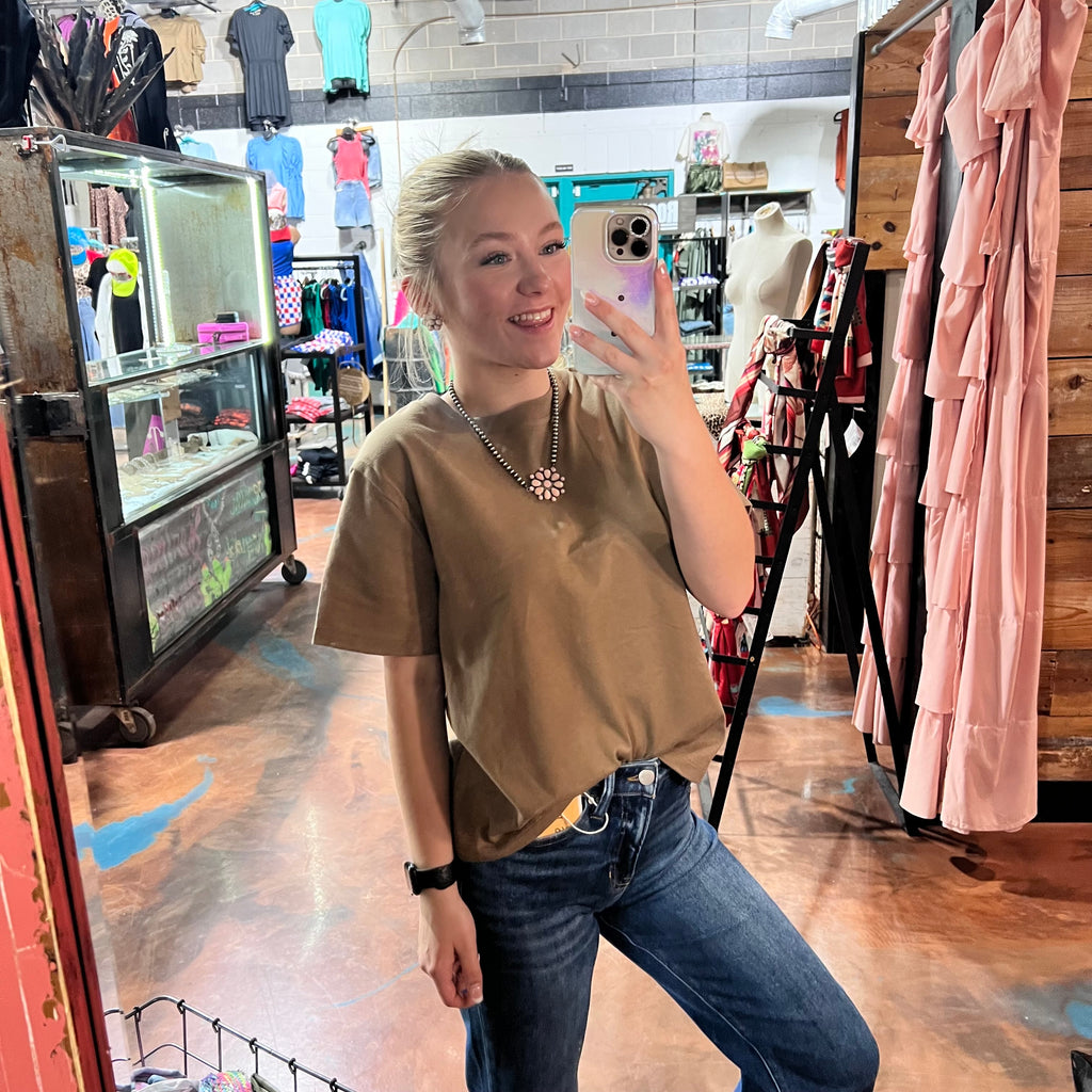 Vintage Brown Crop Top