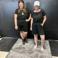 Black Shorts Romper