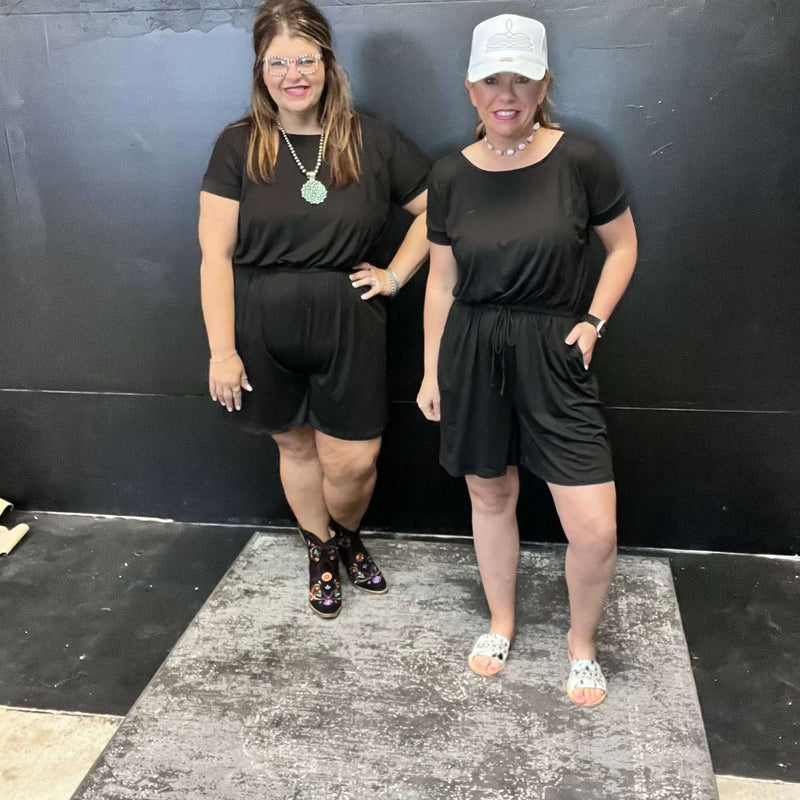 Black Shorts Romper
