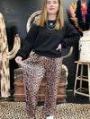 Leopard Hear Me Roar Joggers