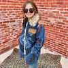 Short Leah Coat Navy Fur Tasha Polizzi Jacket