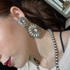 Double Concho W/ Pink Conch Post Genuine Earring