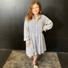 Lightwash Chambrey Denim Flowy Dress