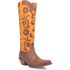 GOODNESS GRACIOUS LEATHER BOOT - BROWN/ORANGE Dingo Boot (DS)