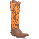 GOODNESS GRACIOUS LEATHER BOOT - BROWN/ORANGE Dingo Boot (DS)