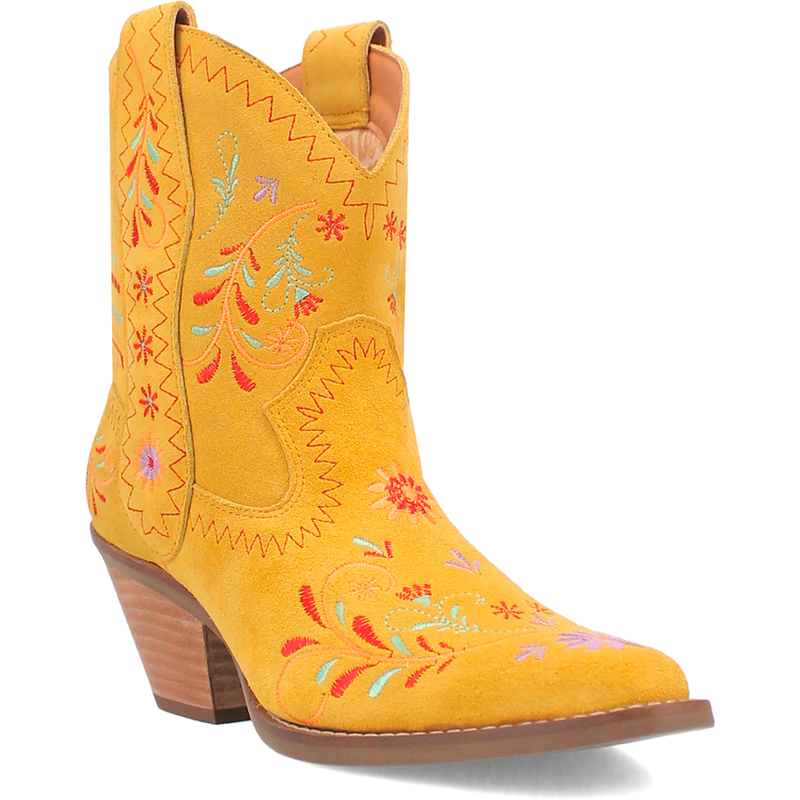 Yellow Floral Sugar Bug Dingo Boot (DS)