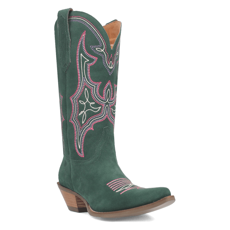 HOT SAUCE LEATHER BOOT - GREEN/GREEN Dingo Boot (DS)