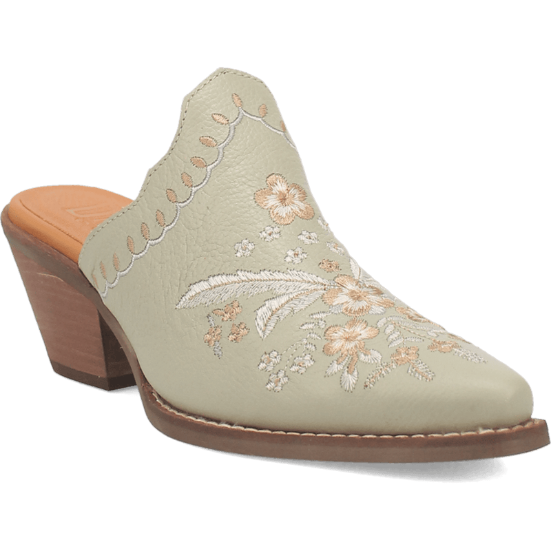 WILDFLOWER LEATHER MULE - MINT/MINT (DS)