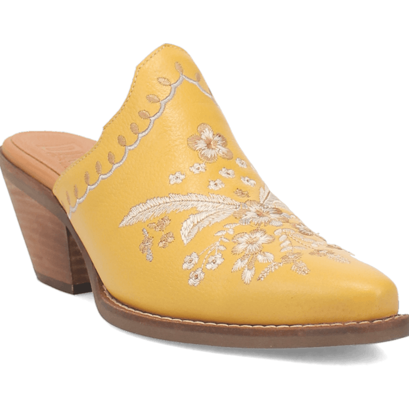 WILDFLOWER LEATHER MULE - YELLOW/YELLOW Dingo Boot (DS)